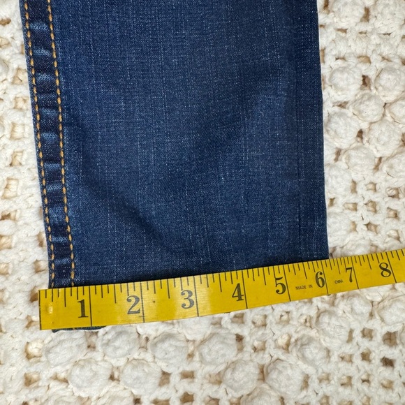 True Religion Julie Womens Size 27 Blue Straight Leg Jeans - Picture 3 of 11
